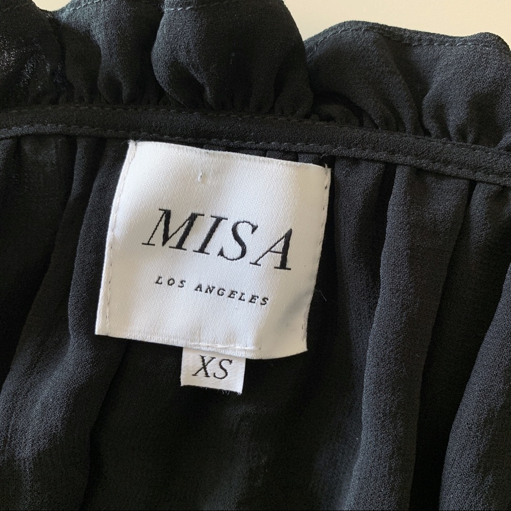 MISA Los Angeles Tanaz Midi Dress XS Black - Picture 8 of 11